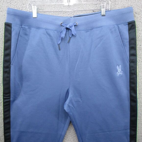 Psycho Bunny Doyers Elastic Ankle Track Pants Mens 3XL Blue Performance Golf - Picture 4 of 9